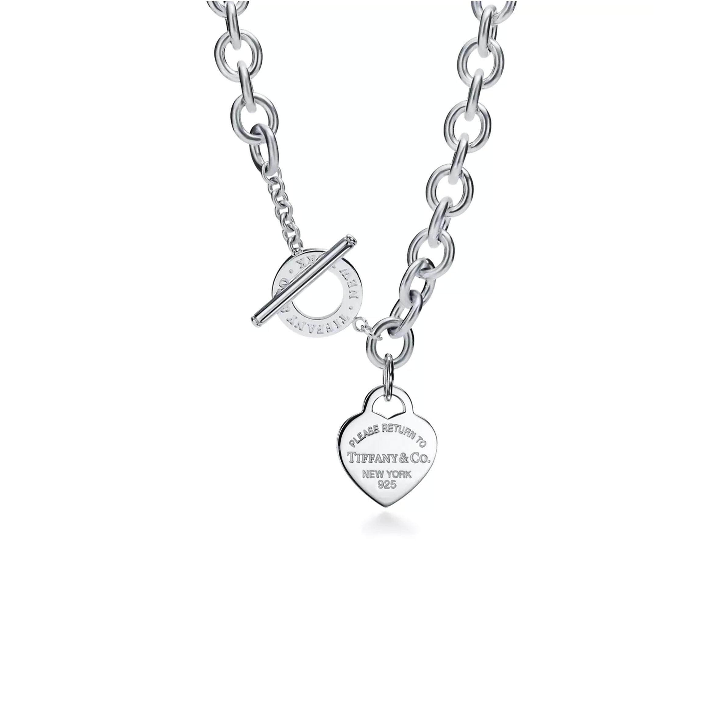 TIFFANY HEART TAG TOGGLE NECKLACE IN SILVER 1155147822
